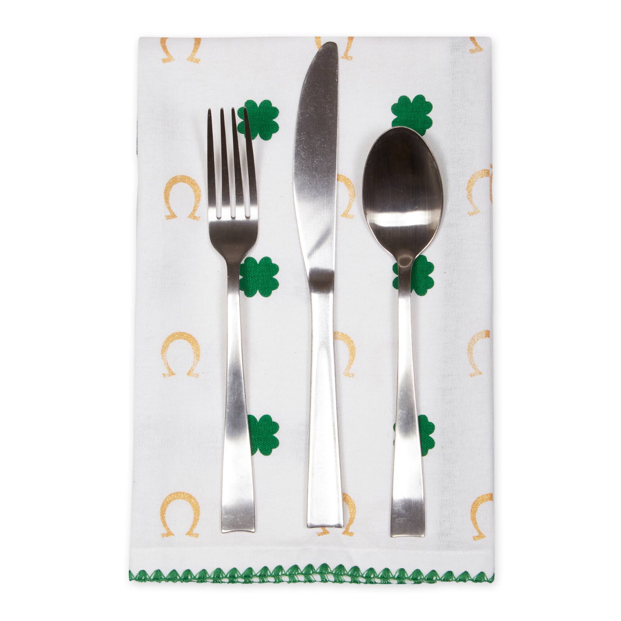 DII® Clover Horseshoe Printed Napkins, 4ct.